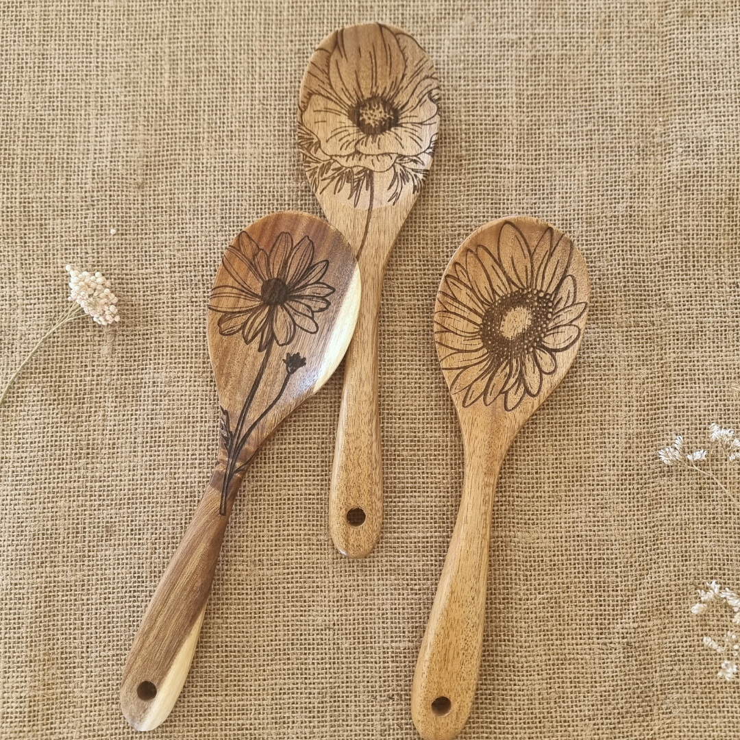 Acacia Wooden Serving Spoon