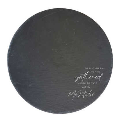 Round Slate Platter