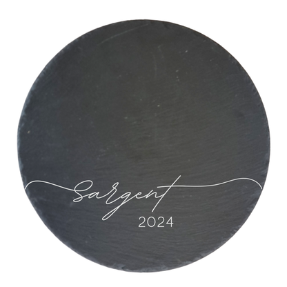 Round Slate Platter